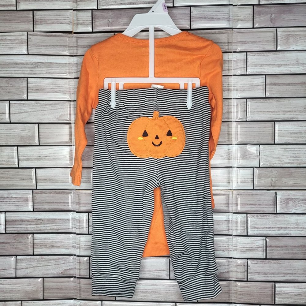 New Carter's Baby 1st Halloween 2pc Outfit 9 Months Long Sleeve Top Bottom - Picture 4 of 11
